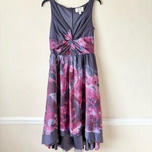 Lela Rose for Neiman Marcus x Target Purple Silk Blend High Low Cocktail Dress